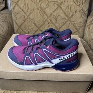 Salomon Youth‎ Size 5 SpeedCross Trail Running Sneakers Shoes Purple EUC!